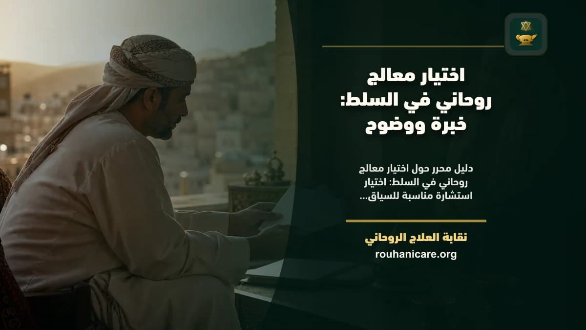 اختيار معالج روحاني في السلط: خبرة ووضوح